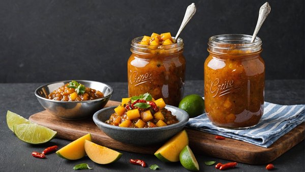 Savourez notre chutney de mangue épicé : l'accompagnement ultime pour sublimer vos plats indiens !